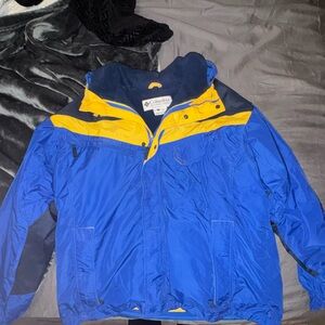 Columbia Men's Jacket in Blue and Yellow